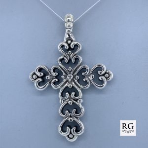 925 OXI ELECTROFROM FRILLY CROSS - 62X42 - 9.8g <br/>M10678
