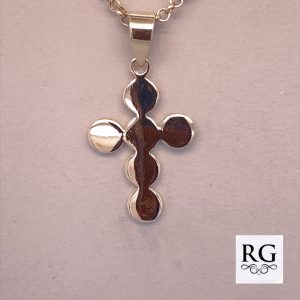 925 PLAIN CIRCLES CROSS - 35X18 - 2.5g <br/>M10688