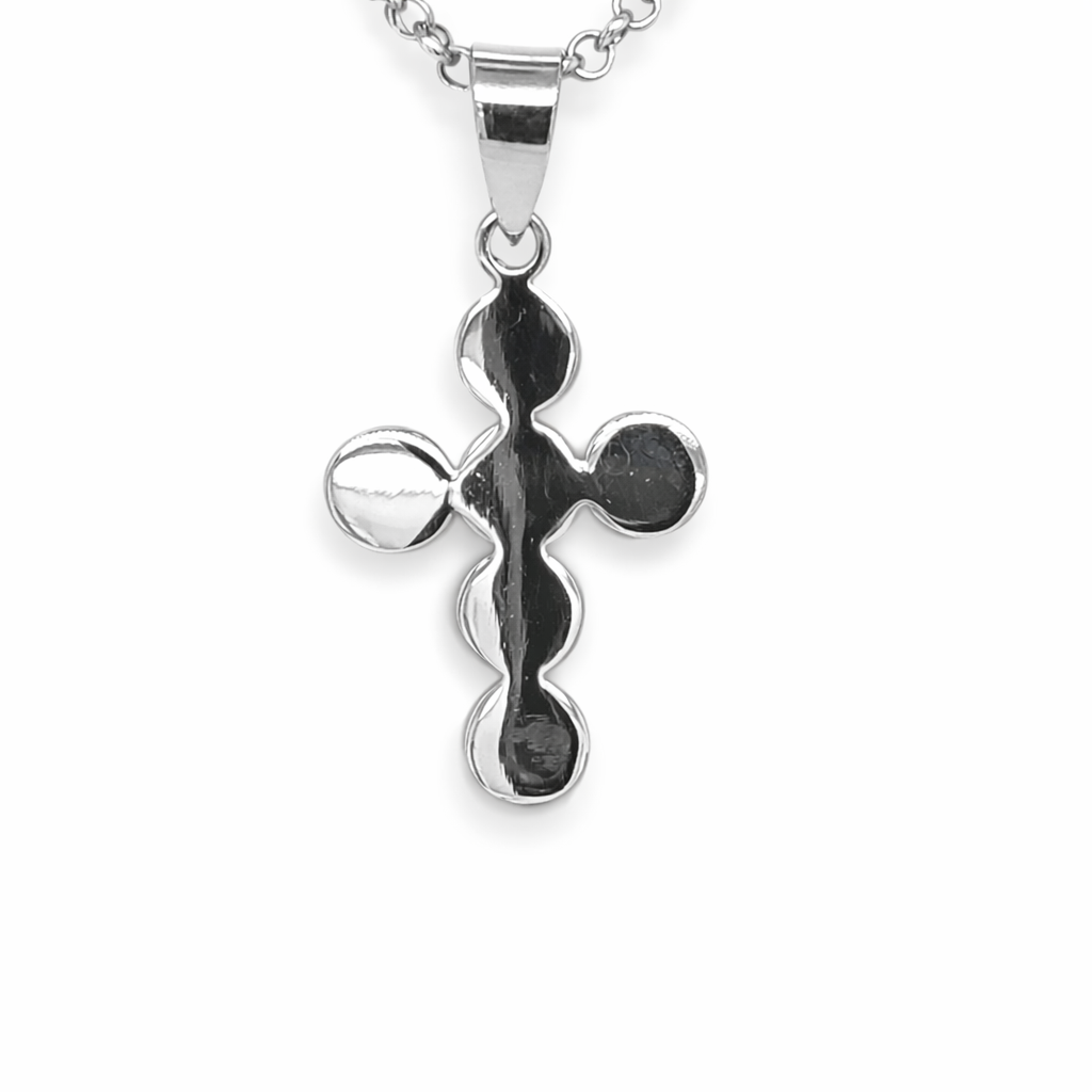 925 PLAIN CIRCLES CROSS - 35X18 - 2.5g <br/>M10688
