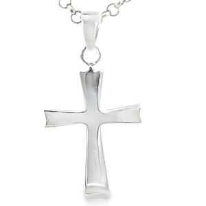 925 PLAIN FLAT CROSS - 32X16 - 2.2g <br/>M10734