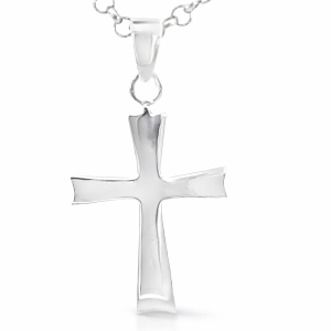 925 PLAIN FLAT CROSS - 32X16 - 2.2g <br/>M10734