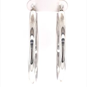 925 HOLLOW RND TUBE HOOPS - 50X4 - 9.9g <br/>M11565