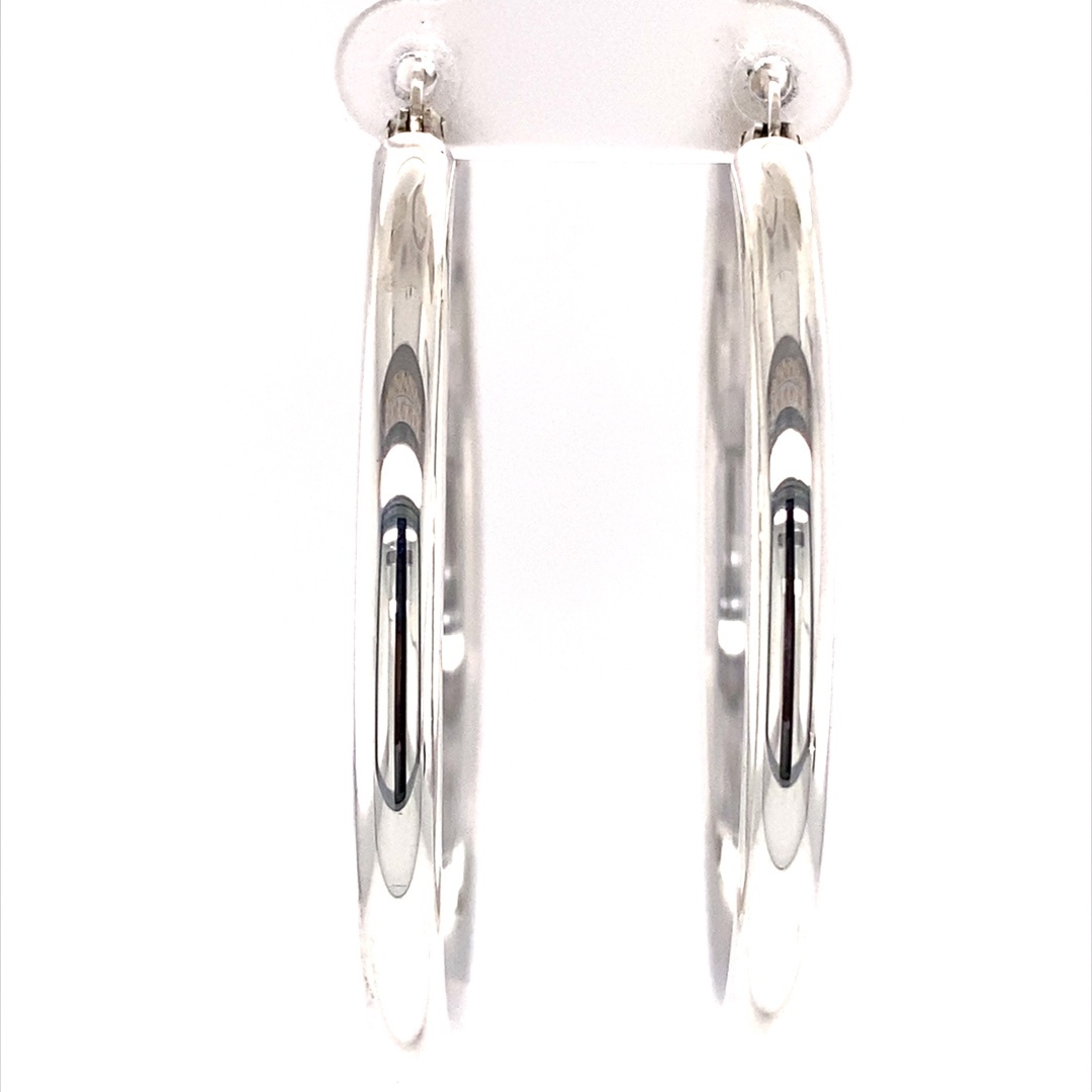 925 HOLLOW RND TUBE HOOPS - 50X4 - 9.9g <br/>M11565