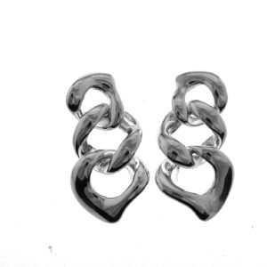 925 ELECTROFORM TRIP HANGING EARRINGS 37X17 7.9g <br/>M11575