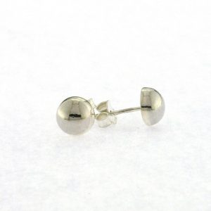 925 HOLLOW PLAIN 1/2 BALL STUDS - 7MM - 1g <br/>M11621