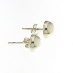 925 HOLLOW PLAIN 1/2 BALL STUDS - 8MM - 1.2g <br/>M11622