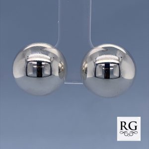 925 HOLLOW PLAIN 1/2 BALL STUDS - 14MM - 3.5g <br/>M11625