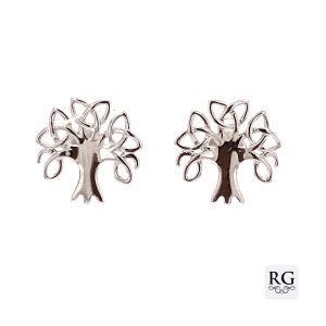 925 PLAIN OPEN CUT TREE OF LIFE STUDS - 13X13 1.2g <br/>M11632
