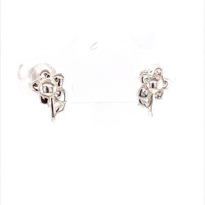 925 FLOWER+LEAF STUDS - 8X5 - 0.83g <br/>M11639