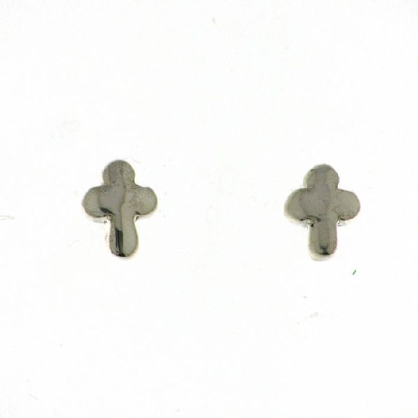 925 PLAIN DOME CROSS STUDS - 5X4 - 0.69g <br/>M11644