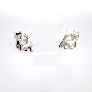 925 PLAIN FLAT WALKING CAT STUDS - 8X7 - 0.69g <br/>M11646