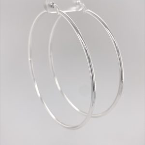 925 HOLLOW RND TUBE HINGE HOOPS - 65X2 - 6.83g <br/>M11663