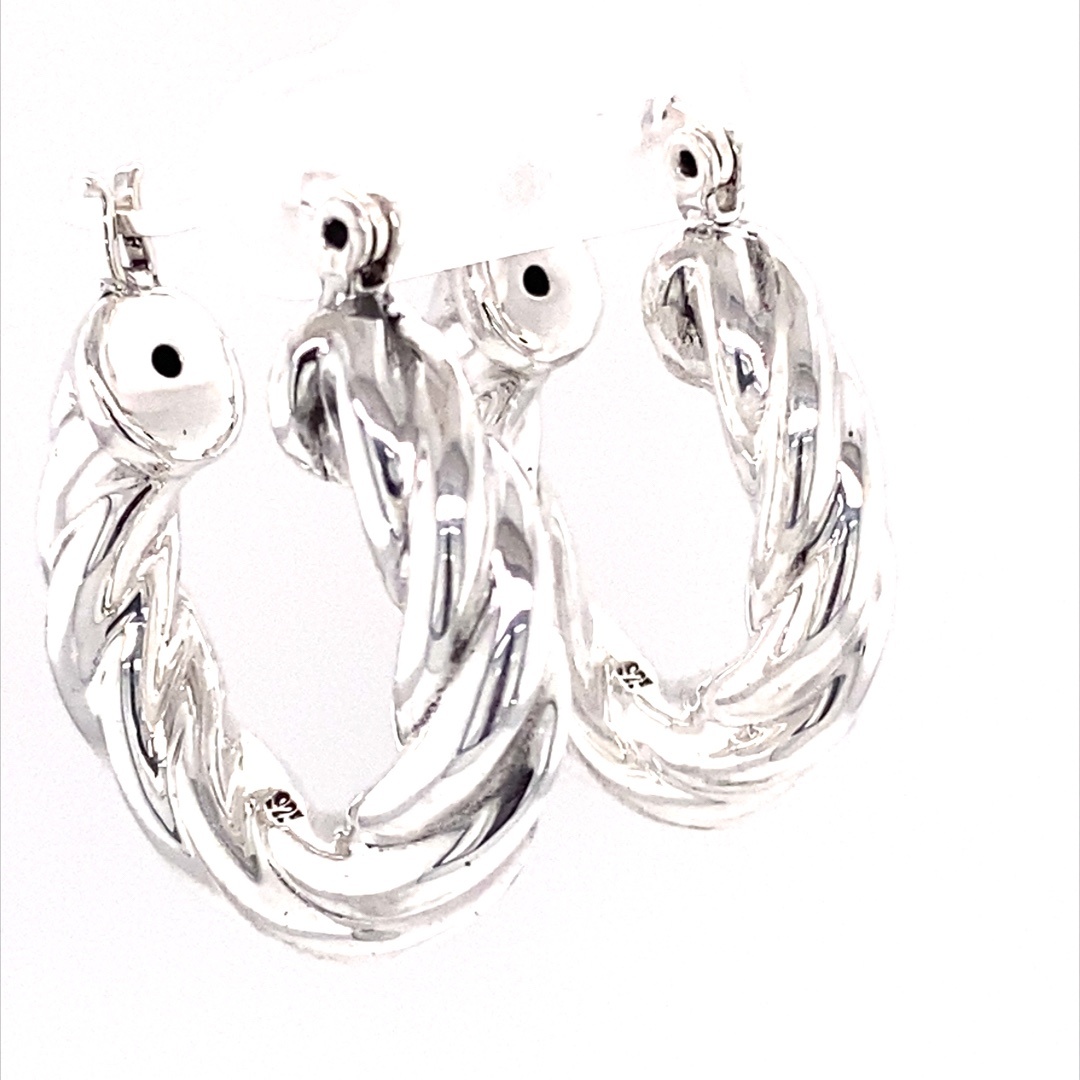 925 ELECTROF TWISTED HOOPS - 26X6 - 6.06g - HINGE <br/>M11686 - Image 2