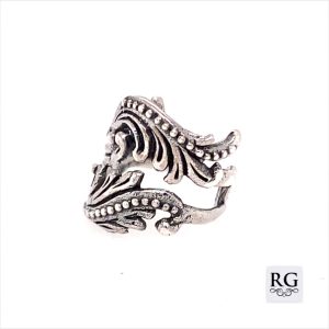 925 OXI MILLGRAIN SWIRL EAR CUFF - 15X13 - 1.76g <br/>M11710