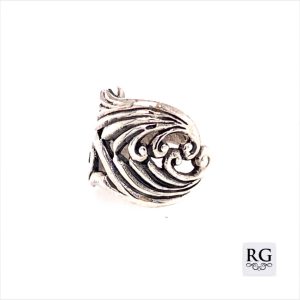 925 OXI SWIRL FILIGREE EAR CUFF - 11X11 - 1.32g <br/>M11711