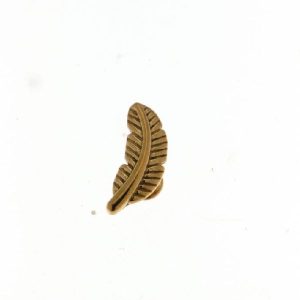 SURGICAL STEEL RG PL FEATHER TRAGUS FLAT BACK STUD <br/>M11922