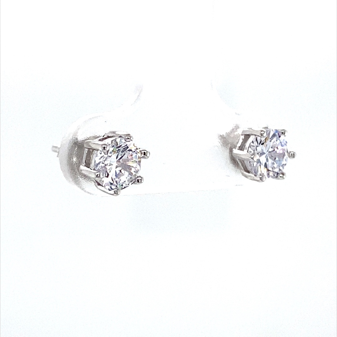925 CZ 6 CLAW SET STUDS - 5MM - 1.05g <br/>M11983 - Image 2
