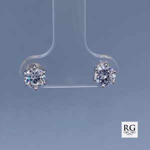 925 CZ 6 CLAW SET STUDS - 5MM - 1.05g <br/>M11983