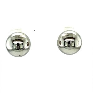 925 HOLLOW PLAIN BALL STUDS - 8MM - 1.85g <br/>M11991