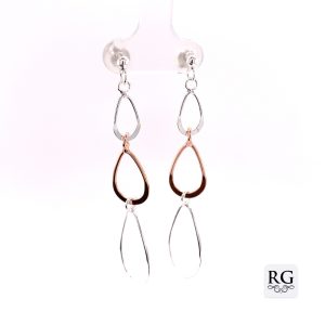 925 RG PL TRIP T/DROP OUTLINE EAR - 58X12 - 2.84g <br/>M12015