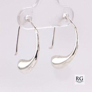 925 HOL TEARDROP THREADER EARRINGS - 23X4 - 1.7g <br/>M12054