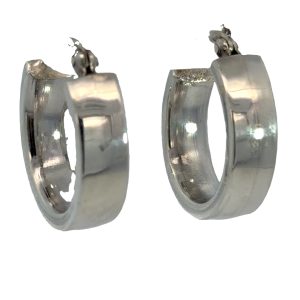 925 HOLLOW RECT TUBE HINGE HOOPS - 20X6 - 7.8g