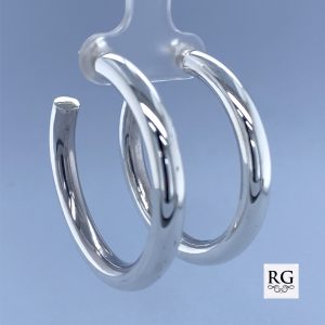 925 HOLLOW RND TUBE C-HOOPS - 40X5 - 11g  <br/>M12118