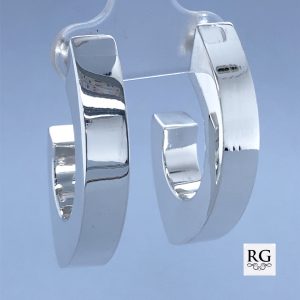 925 HOLLOW SQ TUBE HALF HOOPS - 34X6 - 6.5g <br/>M12131