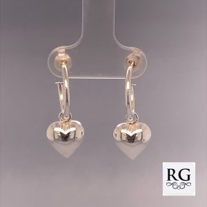 925 HEART ON PRETTYWOMAN EAR - 14X1.5+10MM - 2.5g <br/>M12334