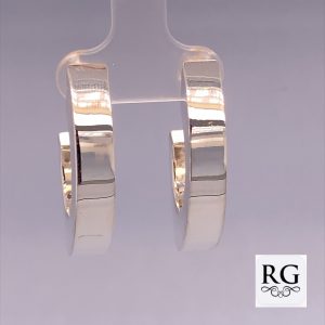 925 HOLLOW RECT TUBE OVAL HOOPS - 34X6 - 7g <br/>M12370