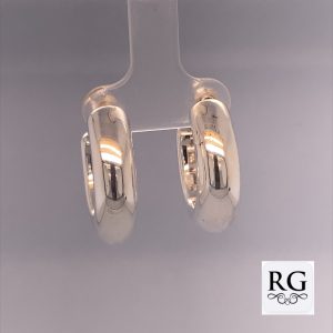 925 ELECTROFORM D-SHAPE HOOPS - 24X7 - 6.1g <br/>M12385