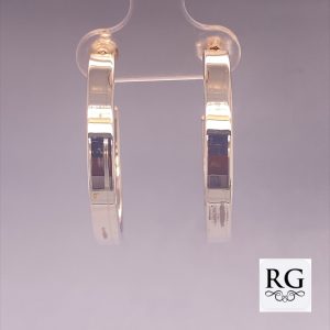 925 PLAIN HOL RECT TUBE HALF HOOPS - 30X4 - 5.8g <br/>M12420