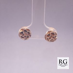 925 OXI 3D FLOWER STUDS - 8MM - 1.7g <br/>M12446