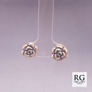 925 OXI 3D FLOWER STUDS - 10MM - 2.1g <br/>M12449