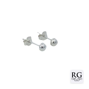 925 HOLLOW PLAIN 1/2 BALL STUDS - 4MM - 0.8g <br/>M12486