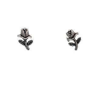 925 OXI ROSE PETAL STUDS - 8X5 - 1.4g <br/>M12515
