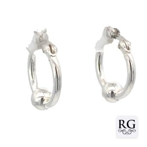 925 HOL BALL ON RND TUBE HINGE HOOPS - 16X5 - 2.3g <br/>M12550