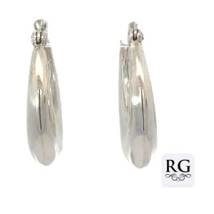 925 PLAIN GRADUAL HINGE HOOPS - 26X6 - 6.6g <br/>M12554