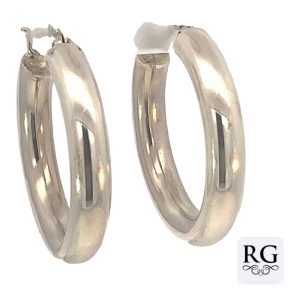 925 PLAIN HOLLOW RND TUBE HINGE HOOPS - 31X5 - 8.3 <br/>M12594