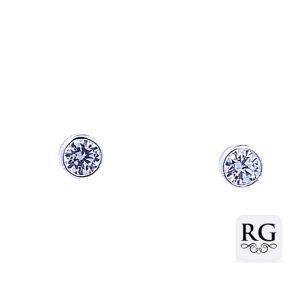 925 CZ TUBE SET STUDS - 5MM - 0.75g <br/>M12652