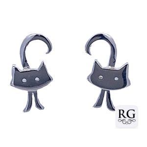 925 PLAIN FLAT STANDING CAT STUDS - 18X10 - 1.9g <br/>M12661