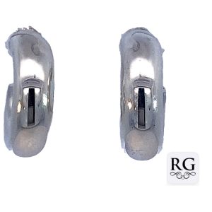 925 HOLLOW PLAIN RND TUBE HALF HOOPS - 20X6  6.9g  <br/>M12667
