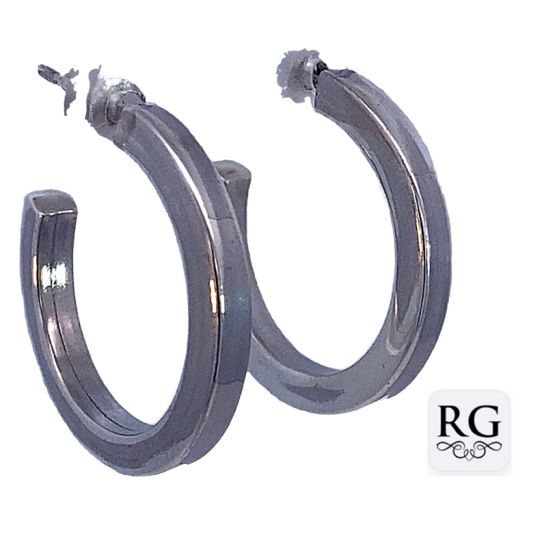 925 HOLLOW SQ TUBE HALF HOOP - 25X3 - 5g <br/>M12669 - Image 2