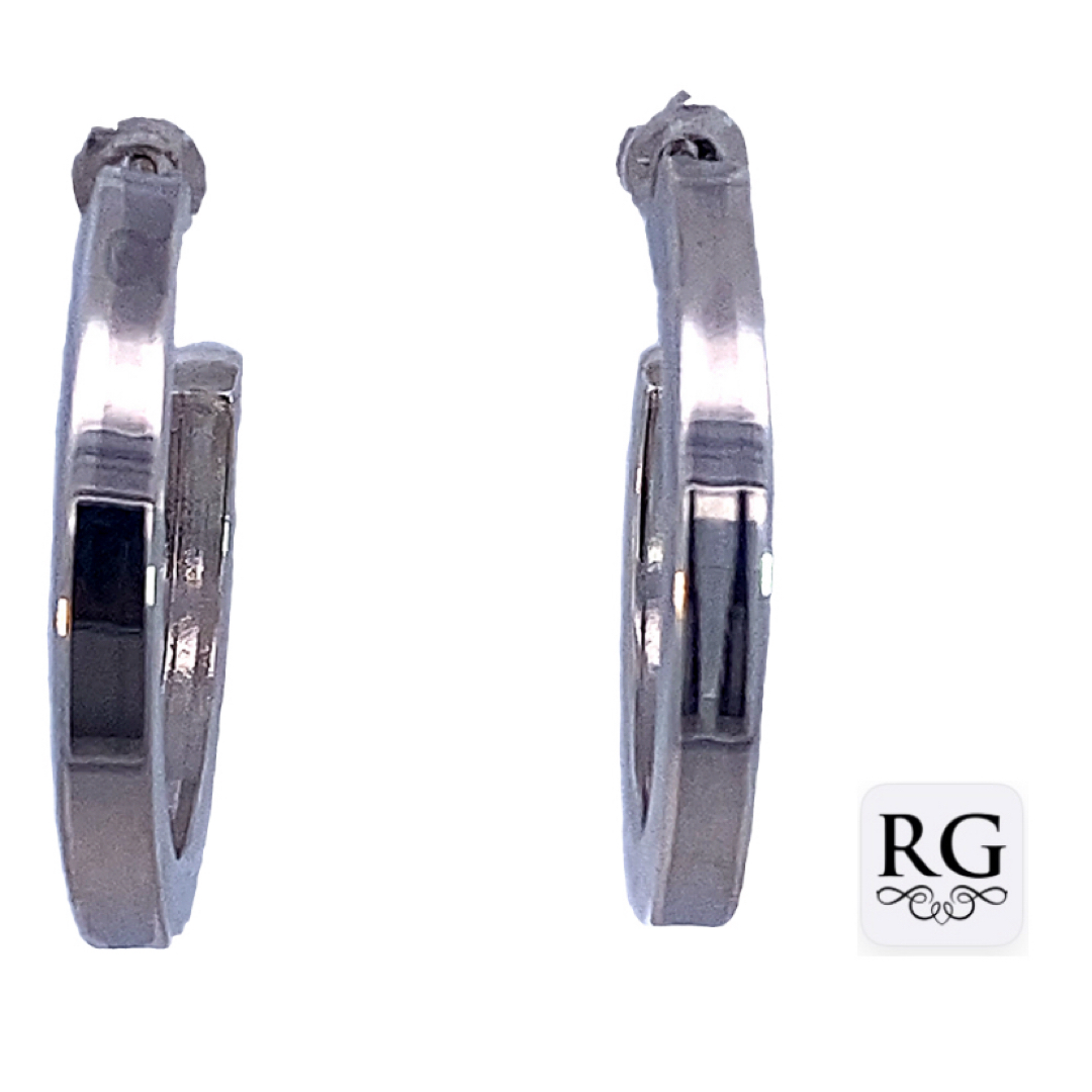925 HOLLOW SQ TUBE HALF HOOP - 25X3 - 5g <br/>M12669