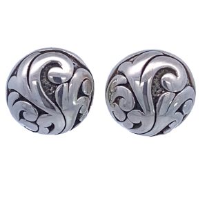 925 OXI ELECTROF ETCHED DOME STUDS - 15MM - 4.2g <br/>M12708