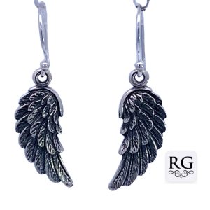 925 OXI ANGEL WINGS DROP EARRINGS - 32X9 - 2.15g <br/>M12715