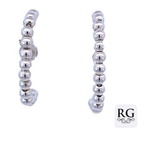 925 HOLLOW BALLS ON HALF HOOPS - 26X3 - 2.2g <br/>M12752