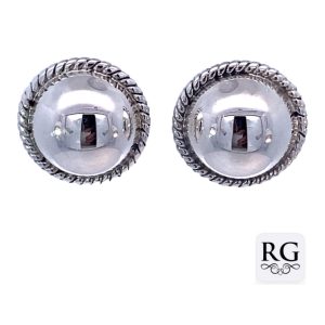 925 HOLLOW HALF BALL ROPE EDGE STUDS - 15MM - 4.1g <br/>M12772