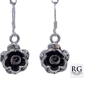 925 OXI DROP FLOWER EARRINGS - 30X12 - 4.6g <br/>M12775