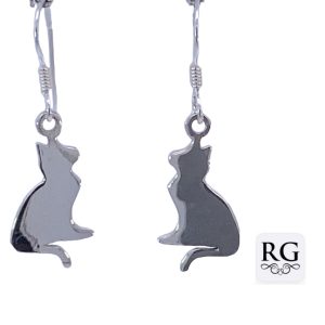 925 PLAIN SITTING CAT DISC DROP EAR - 32X10 1.37g  <br/>M12776